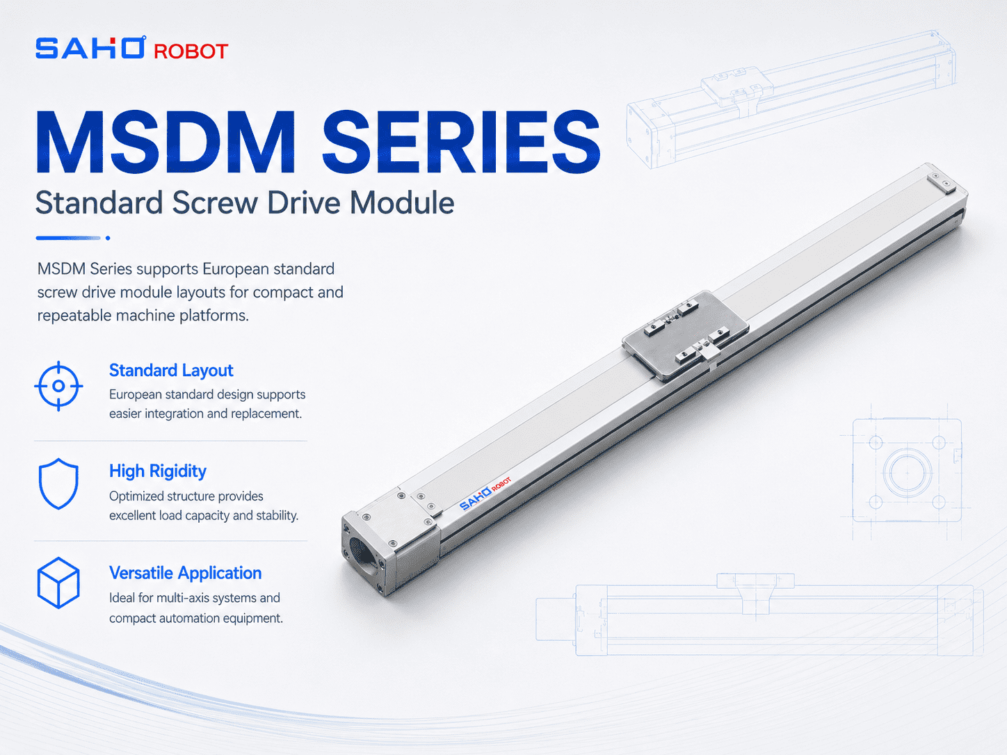 MSDM Series European standard ball screw drive module