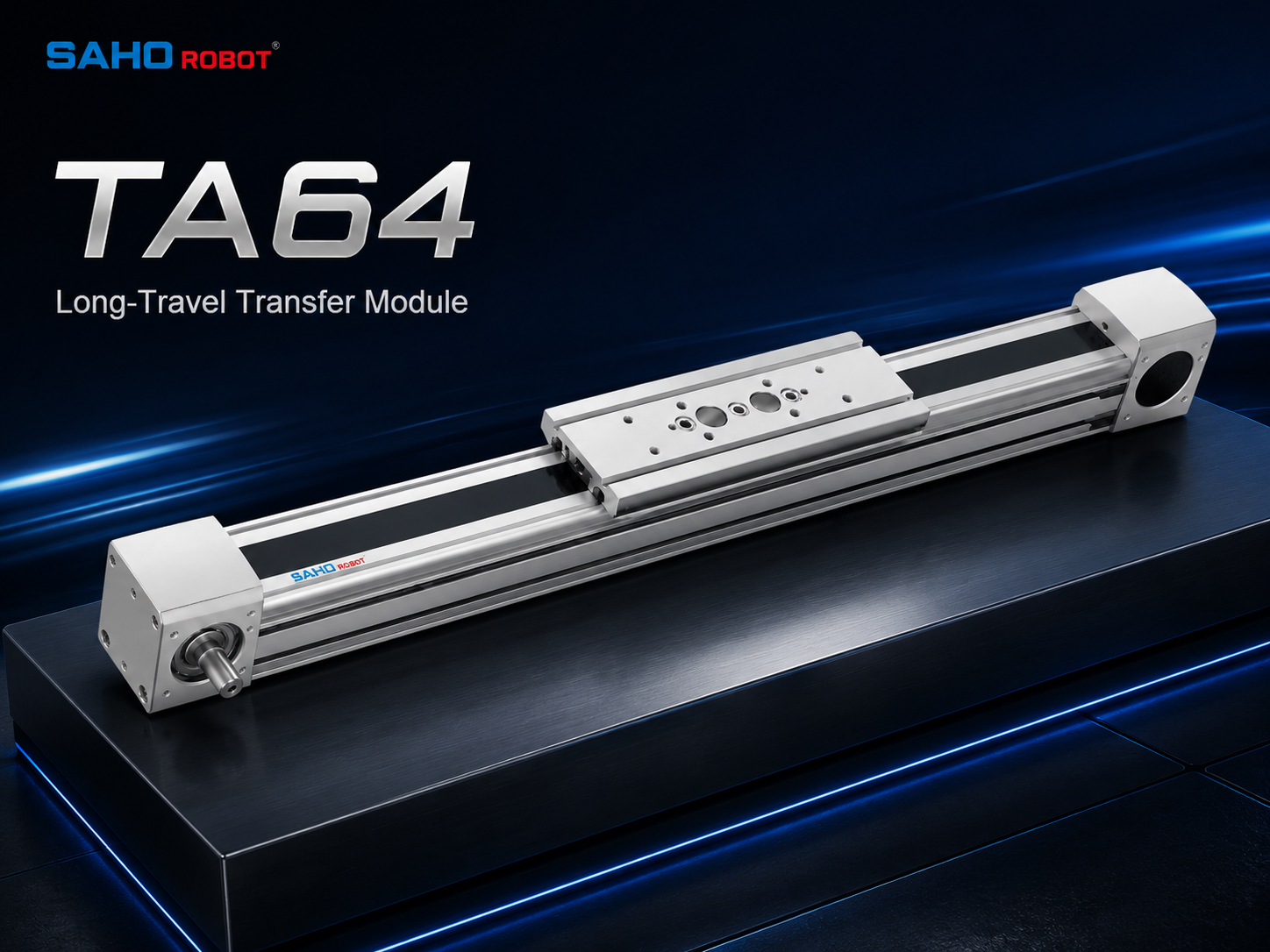 SAHO TA Series belt actuator for long-stroke material handling fast transfer and easy maintenance