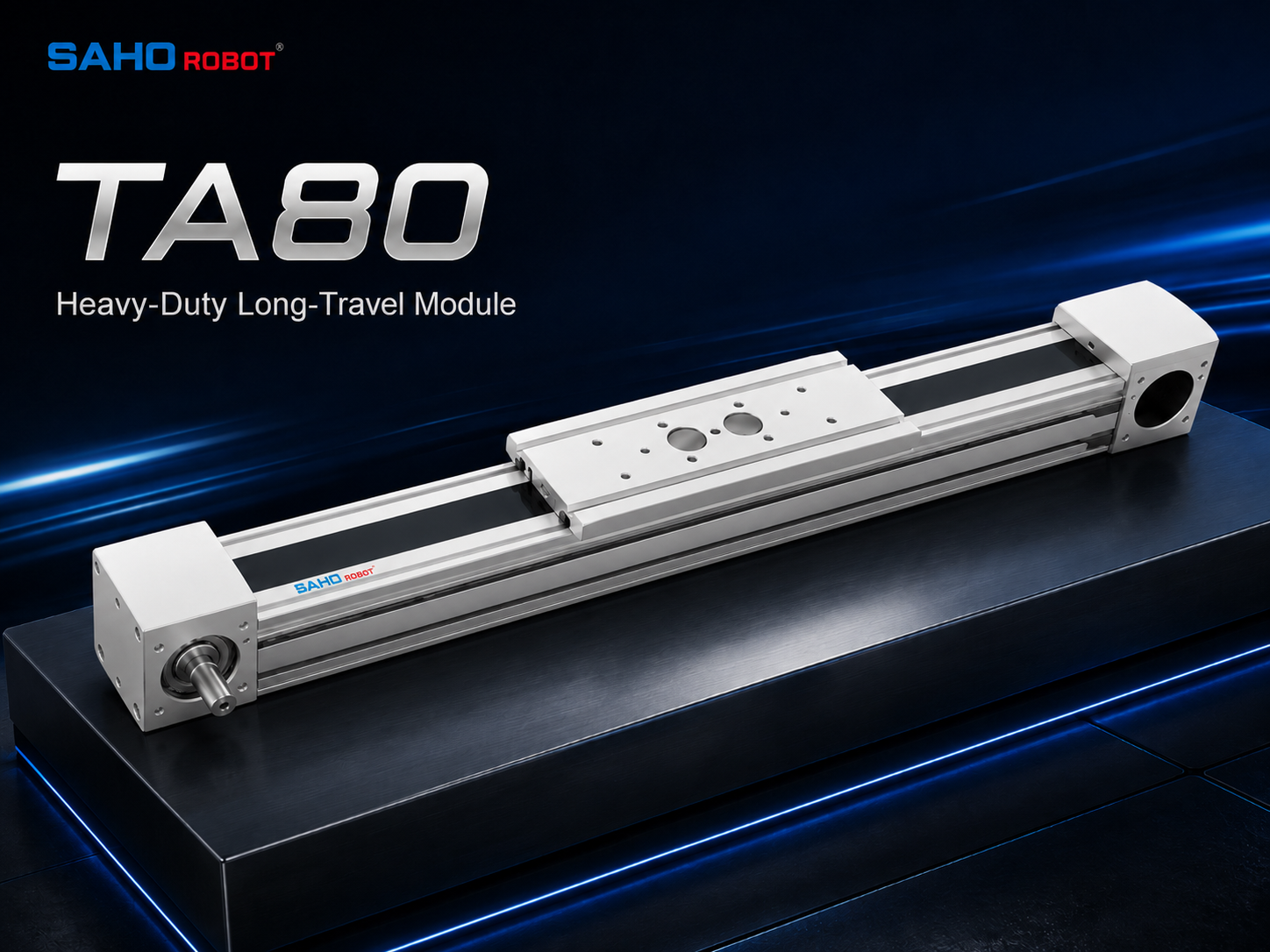 SAHO TA Series belt actuator for heavier moving load long travel and stable material transfer