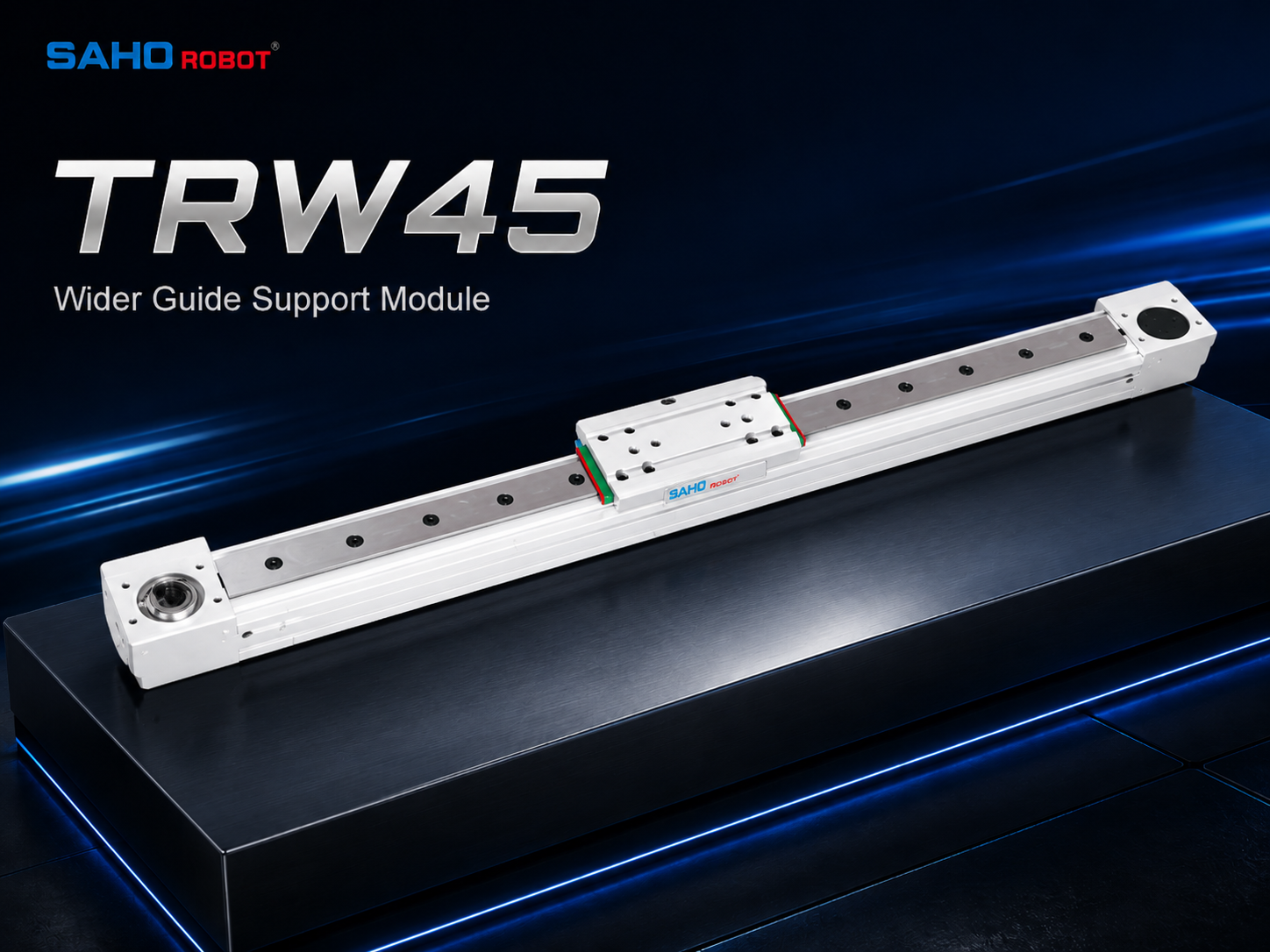 SAHO TR Series belt module for wider guide support long travel and stable gantry transfer systems