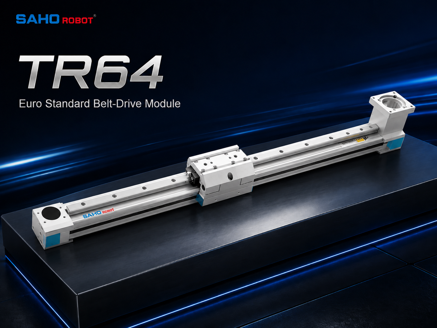 SAHO TR Series Euro standard belt drive linear module for compact gantry transfer and general automation systems