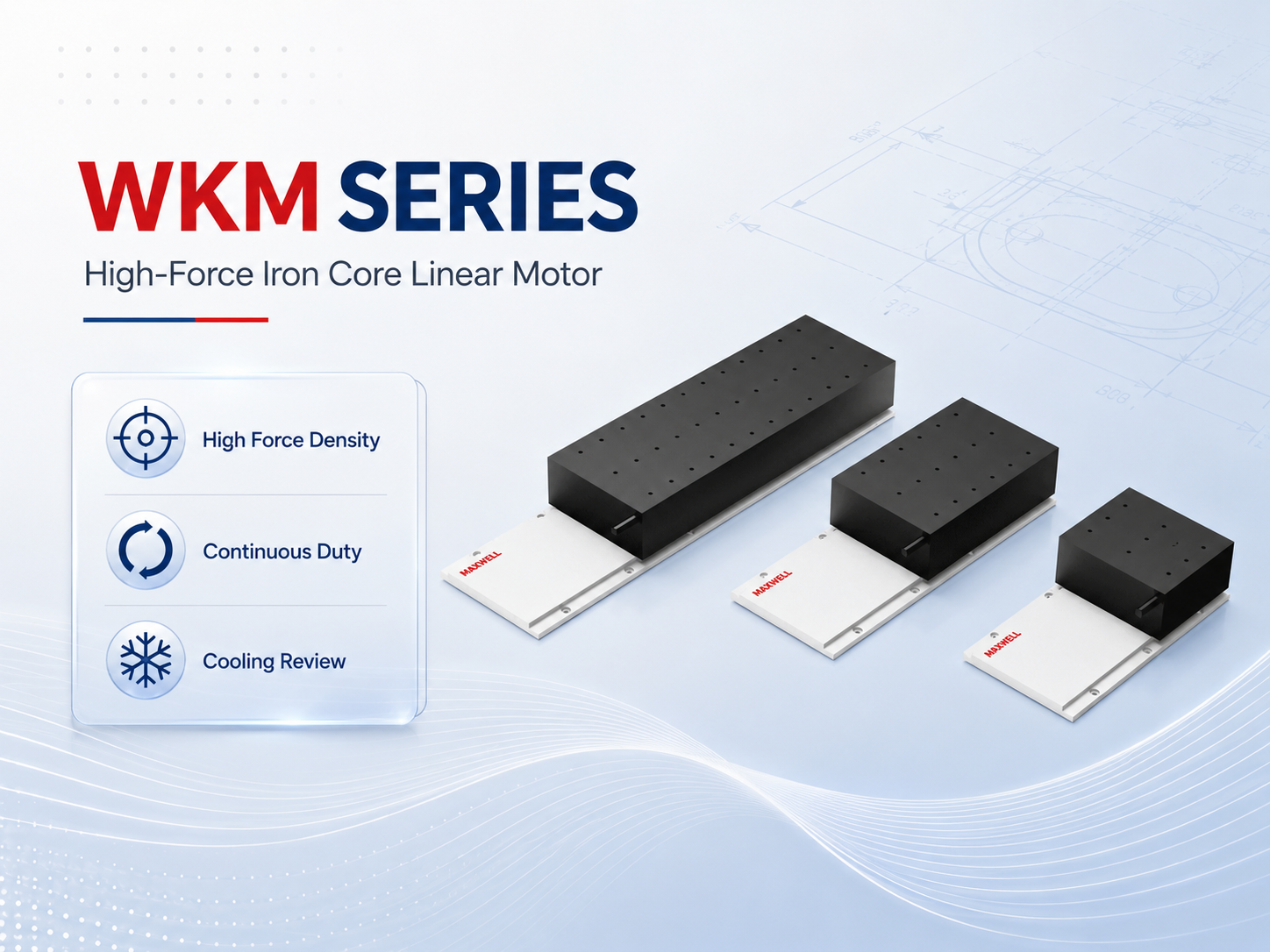 WKM high force iron core linear motor