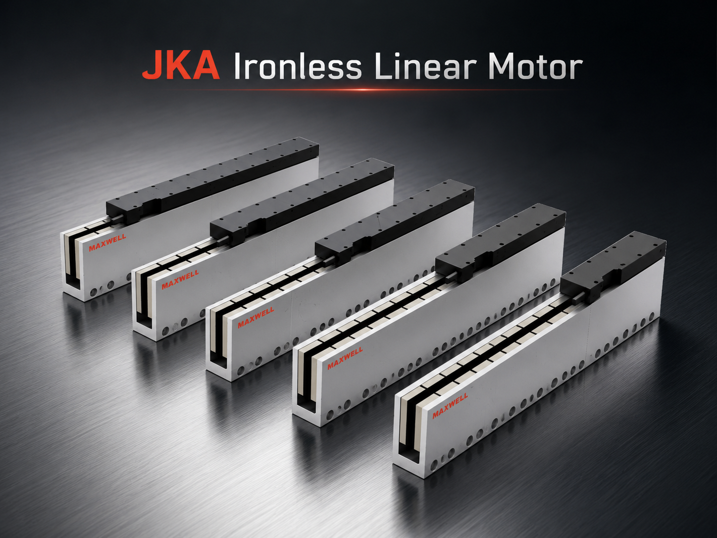 SAHO JKA ironless linear motor mover and stator configurations for smooth precision motion
