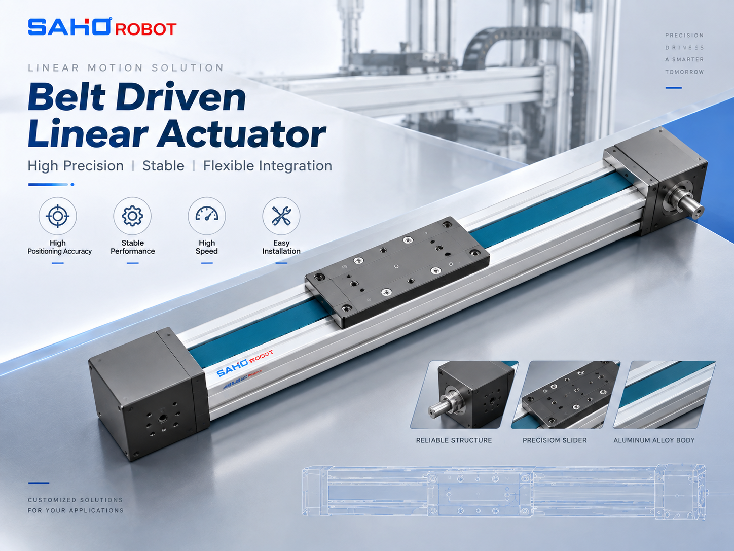 JTG Series belt driven linear actuator